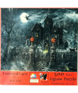 SunsOut Jeff Tift &quot;Uninvited Guest&quot; 500 Pc. Jigsaw Puzzle Halloween Theme - $29.69