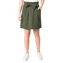Mondetta  High Waisted Stretch Woven Cargo Skirt DUSTY OLIVE Women&#39;s Sz ... - $19.65