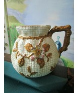 1850s STAFFORDSHIRE JAR PITCHER CLAY WARE FLOWERS RIBBON DIAMOND MARK - €144,38 EUR