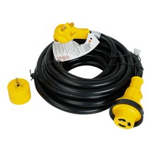 25Foot 30Amp 10 Gauge RV Power Cord Detachable Cable w/ LED Twist Lock Connector - $65.66