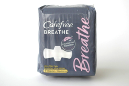 Carefree Breathe Ultra Thin Pads REGULAR 16 Ct Irritation Free Protection 1 Pack - £14.96 GBP