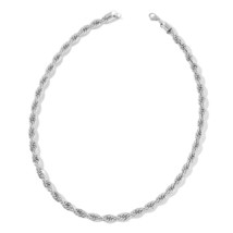 Stainless Steel Rope Necklace (24&quot;) New in Gift Box! Lobster Claw Clasp #JN1045 - £13.13 GBP