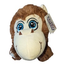 Zookiez Slappy Wrist Wrap Soft Plush Stuffed Animal Brown Monkey Slap Bracelet - $7.26