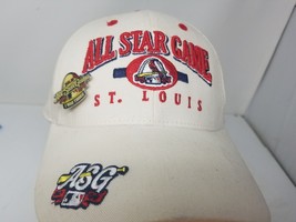 St. Louis Cardinals Hat Cap 2009 All Star Game Cream Red Embroidered Pins - £14.85 GBP