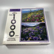 ceaco Super-Pack 2-1000 Piece Puzzles Anza Borrego Desert, CA. San Juan Mntn CO. - $14.17