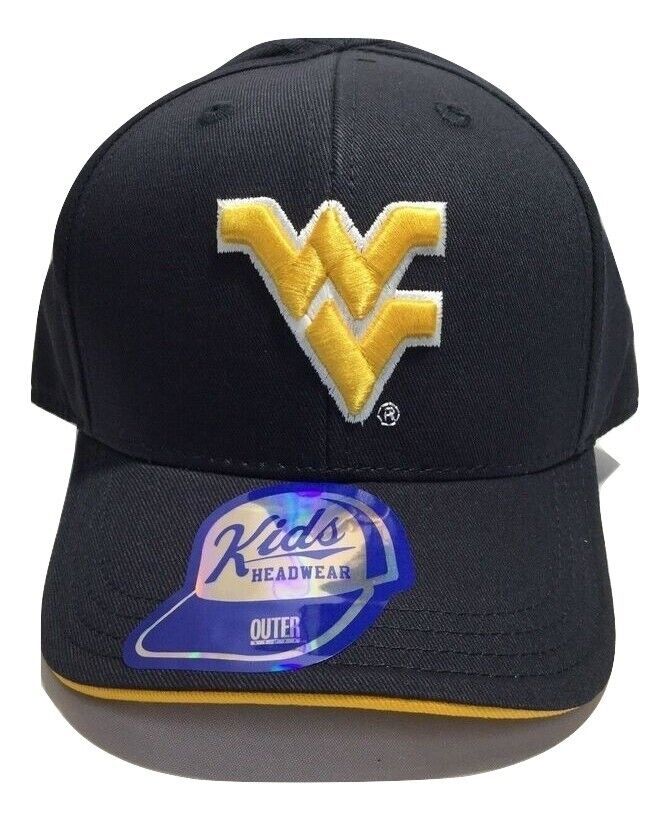 Primary image for NCAA West Virginia Mountaineers Ball Cap, kids , Navy Blue Yellow, adjustable