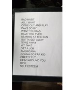 OFFSPRING - ORIGINAL NOT A COPY ST. LOUIS CONCERT USED SETLIST - €64,19 EUR