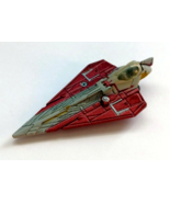 Star Wars Titanium Series Die Cast Obi-Wan Kenobi&#39;s Red Delta-7 Jedi Sta... - $14.80