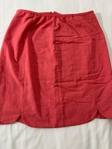 Nic + Zoe Women's Peach Rear Zipper Pull-On Skirt Size 12 Measured Waist 31" image 6