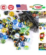 Vibrant 0.6inch Glass Marbles - Perfect for Kids Games and Home Decoration - $210.36 MXN