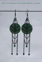 Turquoise Ladgerda shield earrings / Pendientes escudo Ladgerda color turquesa - £40.12 GBP