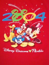 Walt Disney World Disneyland Dreams Florida Mickey Mouse Minnie Donald T Shirt L - £15.65 GBP