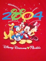 Walt Disney World Disneyland Dreams Florida Mickey Mouse Minnie Donald T Shirt L - £15.35 GBP