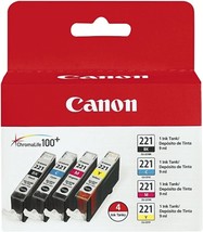 Compatible Models For The Canon Cli-221 Four Color Pack Include The, And Ip4700. - $68.93