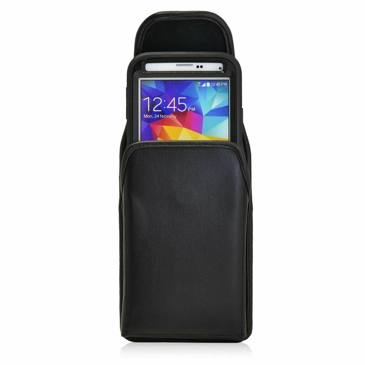Primary image for Samsung Galaxy S5 Vertical Holster Pouch Metal Belt Clip fits Otterbox Case