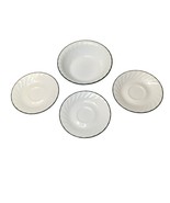 CORNINGWARE DISHES Green Trim 3 Teacup Saucers 1 Cereal Bowl REPLACEMENT... - $284.18 MXN