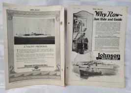 1920&#39;S MOTOR BOATING ADVERTISING REFERENCE PAGES BOAT YACHT NAUTICAL ANT... - £13.34 GBP