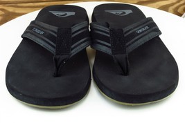 Reef Size 8 M Black Flip Flop Synthetic Men Shoes - £15.48 GBP