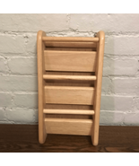 Three-slot Light Oak Mail Holder - $14.00