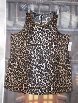 Women&#39;s Swift Leopard Blouse By Alfani / Size 12 - £12.77 GBP