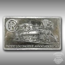 Vintage Belt Buckle Pacific Locomotive Association 233 Train Steam Engine - $40.45