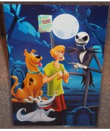 Jack Skellington Scooby Doo &amp; Shaggy Glossy Print 11 x 17 In Hard Plasti... - £19.51 GBP