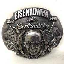VTG Siskiyou Eisenhower 5 Star Centennial Belt Buckle US President Stone... - $49.49