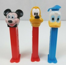 Vintage Lot of 3 Disney Pez Dispensers Mickey Mouse, Pluto, &amp; Donald Duck - $10.66
