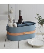 Utensil/Organizer with Leather trim - SALE - $32.00