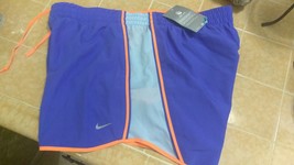 New Nike Unisex All Sports Shorts Purple Orange trim Sz L Design - £19.76 GBP