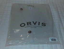 Vintage Orvis sporting traditions shirt linen rayon front pockets vneck shirt - £15.79 GBP