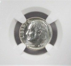 1963-D Silver Roosevelt Dime NGC MS67 Coin AJ179 - £68.72 GBP