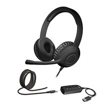 Cyber Acoustics Stereo Headset (AC-5812) with USB or 3.5mm Connection, USB Contr - £32.45 GBP
