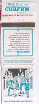 Educational Matchbook Cover Curfew Stories Behind Words - £1.53 GBP