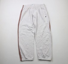Vintage Champion Mens 2XL Distressed Color Block Cuffed Sweatpants Joggers Gray - £35.68 GBP