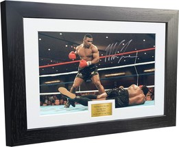 Boxing Gift: 12X8 A4 Autographed Signed Photo Of Mike Tyson Vs. Trevor Berbick, - £81.33 GBP
