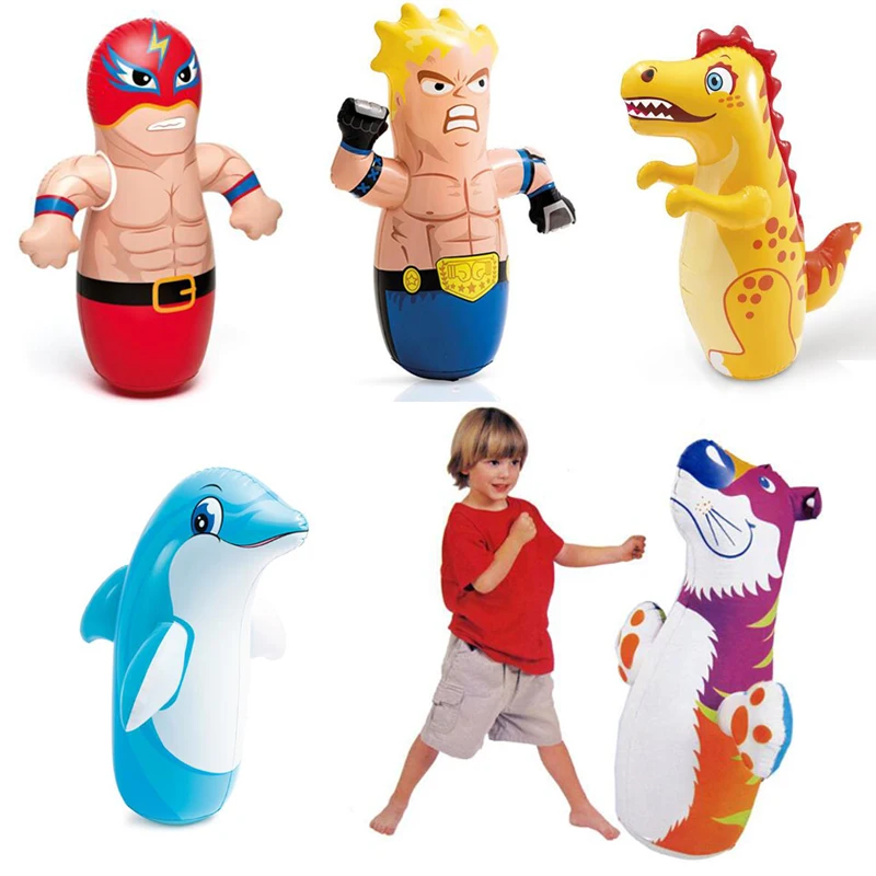 Oys kids tumbler boxing inflatable punching bag children games sport toys for kids boys thumb200