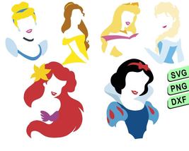 Disney Princess Bundle Svg Png, Disney Svg Png Cut File - £1.32 GBP