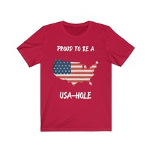 Proud to be a USA hole tshirt, Unisex Jersey Short Sleeve Tee - £15.79 GBP