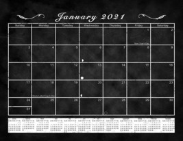 2021 Monthly Magnetic/Desk Calendar - 12 Months  - (Edition #17) - £10.27 GBP