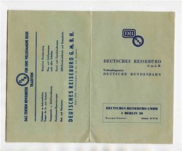Deutsches Reiseburo German Federal Railway Ticket Envelope &amp; Tickets 1967 - £22.15 GBP