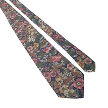 Jos A Bank Clothiers Men Necktie Tie Floral Vintage Designer Work Office Gift - £22.33 GBP