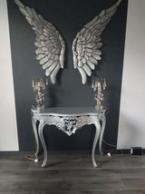 ASR Decorative Wood Wall 2 Angel Wings-silver antique - $199.00