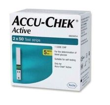 ACCU-CHEK ACTIVE (2 X 50) Test Strip Exp: -03/ 2025 Free Shipping Worldwide - £20.43 GBP