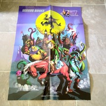 The Legends of Zelda Majoras Mask Versus Books Poster ONLY N64 2000 Nintendo Y2K - £21.63 GBP