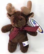 Vintage Mary Meyer Moose Tippy Toes Finger Puppet 7.5&quot; Plush Animal Ruckus - $11.00