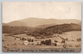 Plymouth VT Aerial View President Coolidge Birthplace RPPC Postcard Y30 - £6.28 GBP
