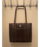 Dooney &amp; Bourke Lexington Brown Pebble Grain Leather Shoulder Bag Tote - $74.25