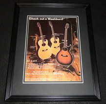1981 Washburn Guitars Framed 11x14 ORIGINAL Advertisement  - $34.64