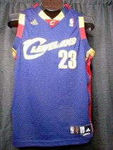 LeBron James #23 Cleveland Cavaliers Jersey By Adidas Size Youth XL +2 Stitched - £22.51 GBP